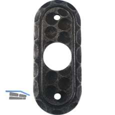 HALC� Dr�ckerrosette SILL oval, 30 x 42 mm, verzinkt schwarz passiviert