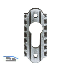 SCH�SSWENDER Zylinderrosette PZ, oval, 28 x 70 mm, schwarz passiviert