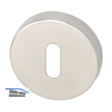 MARCHESI Schl�sselrosette BB, � 52 mm, H�he 10 mm, Edelstahl matt