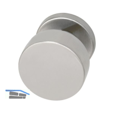 MARCHESI T�rknopf Flachform - auf Rosette �50, fest auf Rosette 50x7, Edelstahl