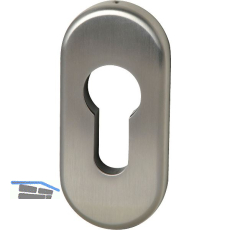 FSB Zylinderrosette 17 1757 oval, 32,5 x 70 x 7 mm, Edelstahl matt