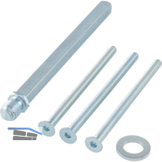 GRUNDMANN SH-Befestigungsset, Wechselstift u. Schrauben,TS 50-54,Stahl verzinkt