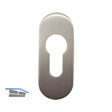 GRUNDMANN Zylinderrosette PZ, GEOS, 30 x 72 x 8, Edelstahl