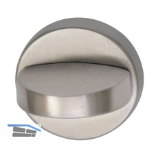 WC - Rosette � 50 mm, m. Anschraubtr�ger"U" u. Drehknopf, Edelstahl matt