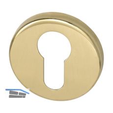 MARCHESI Zylinderrosette PZ, � 50 mm, Messing poliert schutzlackiert, verdeckt