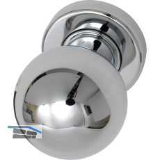 MARCHESI FH T�rknopf Kugelform - auf Rosette, � 50 mm fest, Messing verchromt