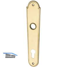 MARCHESI Langschild L�FFELFORM/POSTHORN - PZ 88, Messing poliert