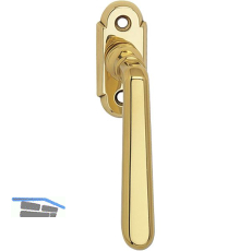 GRUNDMANN Fenstergriff ALT-WIEN 904H - sichtbar geschraubt, 7x35, Mess. poliert