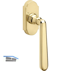 GRUNDMANN Fenstergriff ALT - WIEN 904HA, VK 7x35, m Rast., Messing poliert