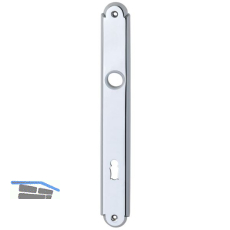 Langschild ALT - WIEN, BB 90, o. Hangerl, Messing verchromt