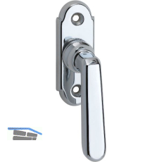 GRUNDMANN Fenstergriff ALT-WIEN 904 - sichtbar geschraubt, 7x35, verchromt