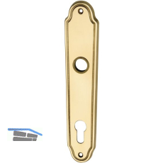 MARCHESI Langschild K�LN/L�FFELFORM - PZ 88, Messing poliert