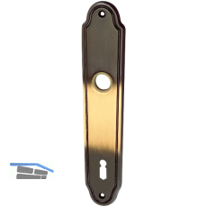 MARCHESI Langschild K�LN - BB 90, Messing patiniert