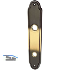 MARCHESI Langschild K�LN - WC 90, Messing patiniert