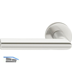 FSB Haust�rhalbgarnitur 70 1076 links, runde Rosette, Aluminium silber eloxiert