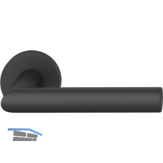 FSB Haust�rhalbgarnitur 70 1076 rechts, runde Rosette, Aluminium schwarz matt