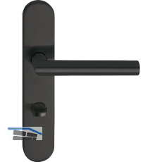 MARCHESI Dr�ckergarnitur GEHRUNG, WC 90 links, Edelstahl schwarz matt