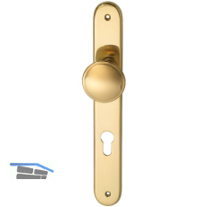 Haust�r - Knopflangschild ELEGANT 22, PZ88, Messing poliert