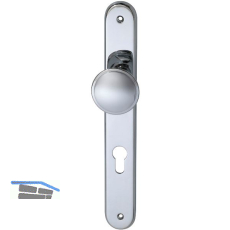 Haust�r - Knopflangschild ELEGANT 22, PZ88, Messing verchromt