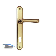 Haust�rdr�ckergt. ELEGANT 22 - auf Langschild PZ88, Messing poliert