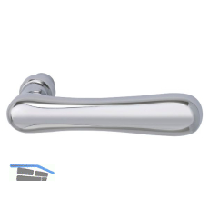 Dr�ckerlochteil ELEGANT 22 - Haust�r, Messing verchromt, universal