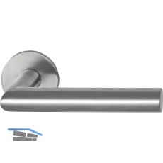 MARCHESI Dr�ckerpaar GEHRUNG auf Flachrosette, Edelstahl matt