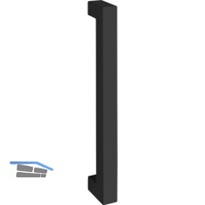 MARCHESI T�rgriff QUADRA 30 x 30, L�nge 400, Edelstahl schwarz pulverbeschichtet