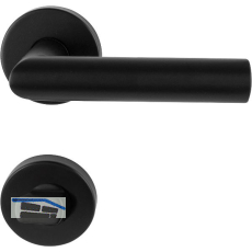 MARCHESI Dr�ckergarnitur GEHRUNG WC, ohne St�tznocken, Edelstahl schwarz matt