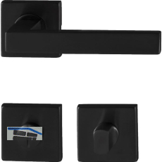 MARCHESI Dr�ckergarnitur CHIA WC, ohne St�tznocken, Edelstahl schwarz matt