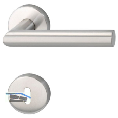 MARCHESI Dr�ckergarnitur GEHRUNG BB, ohne St�tznocken, Edelstahl matt