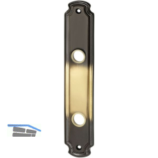 MARCHESI Langschild SCH�NBRUNN - WC 90, Messing patiniert