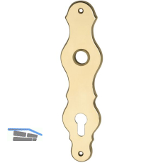 MARCHESI Langschild L�FFELFORM - PZ 88, Messing poliert