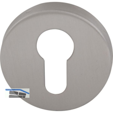 Zylinderrosette PZ - FH, KL 4, � 52 x 10 mm, Edelstahl