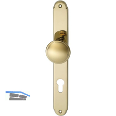 Haust�r - Knopflangschild ALT - WIEN, PZ88, Messing poliert