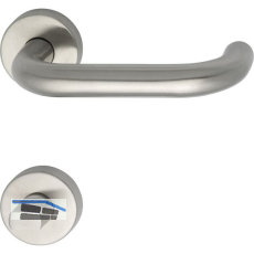 MARCHESI Dr�ckergarnitur HARMONIE - auf Rosette WC, 38 - 45, Edelstahl matt