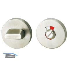 WC-Rosetten Edelstahl, Kunststoff Unterkonstruktion, � 52 x 10, rot/wei�