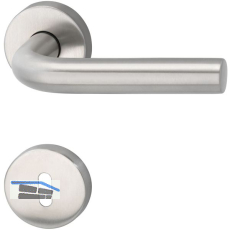 MARCHESI Dr�ckergarnitur HORIZONT - auf Rosette BB, 38 - 45, Edelstahl matt