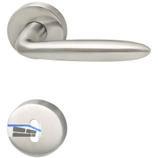 MARCHESI Dr�ckergarnitur VERONESE - auf Rosette BB, 38 - 45, Edelstahl matt