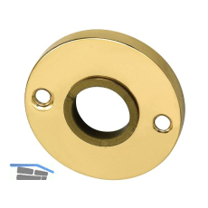 MARCHESI Dr�ckerrosette 50 mm, Ansatz 18 mm, Messing poliert