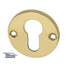 MARCHESI Zylinderrosette PZ, � 50 mm, Messing poliert schutzlackiert