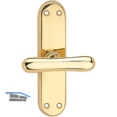 MARCHESI Fenstergriff ELEGANT - sichtbar geschraubt, Messing poliert