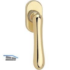 MARCHESI Fenstergriff ELEGANT - verdeckt geschr., 7 x 35 mm, Mess. poliert