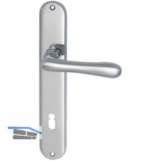 MARCHESI Dr�ckergarnitur ELEGANT 22 - auf Schild BB 90, Messing verchromt