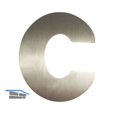 Kleinbuchstabe c, H�he 60 mm, Edelstahl