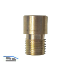 T�rgucker-Verl�ngerung um 10 mm, f. T�rgucker � 14 mm, Messing blank