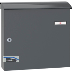 RENZ Aufh�ngebriefk�sten CONVEX - 380 x 360 x 115, anthrazitgrau RAL 7016