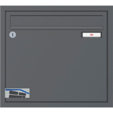 RENZ Unterputzbriefkasten 370 x 330 x 100 mm, Stahl anthrazitgrau RAL 7016