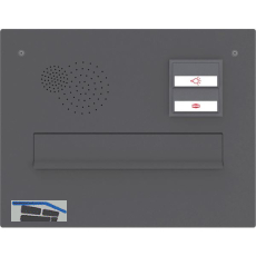 RENZ Frontplatte eckig, 360 x 280 mm, Stahl anthrazitgrau RAL 7016