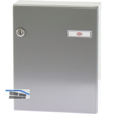 RENZ T�r-Durchwurfbriefkasten SERIE 17, 260 x 330 x 100 mm, Stahl RAL 9007