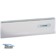 RENZ Einwurfklappe zu T�r-Durchwurfbriefkasten, 260 x 82 mm, silber eloxiert